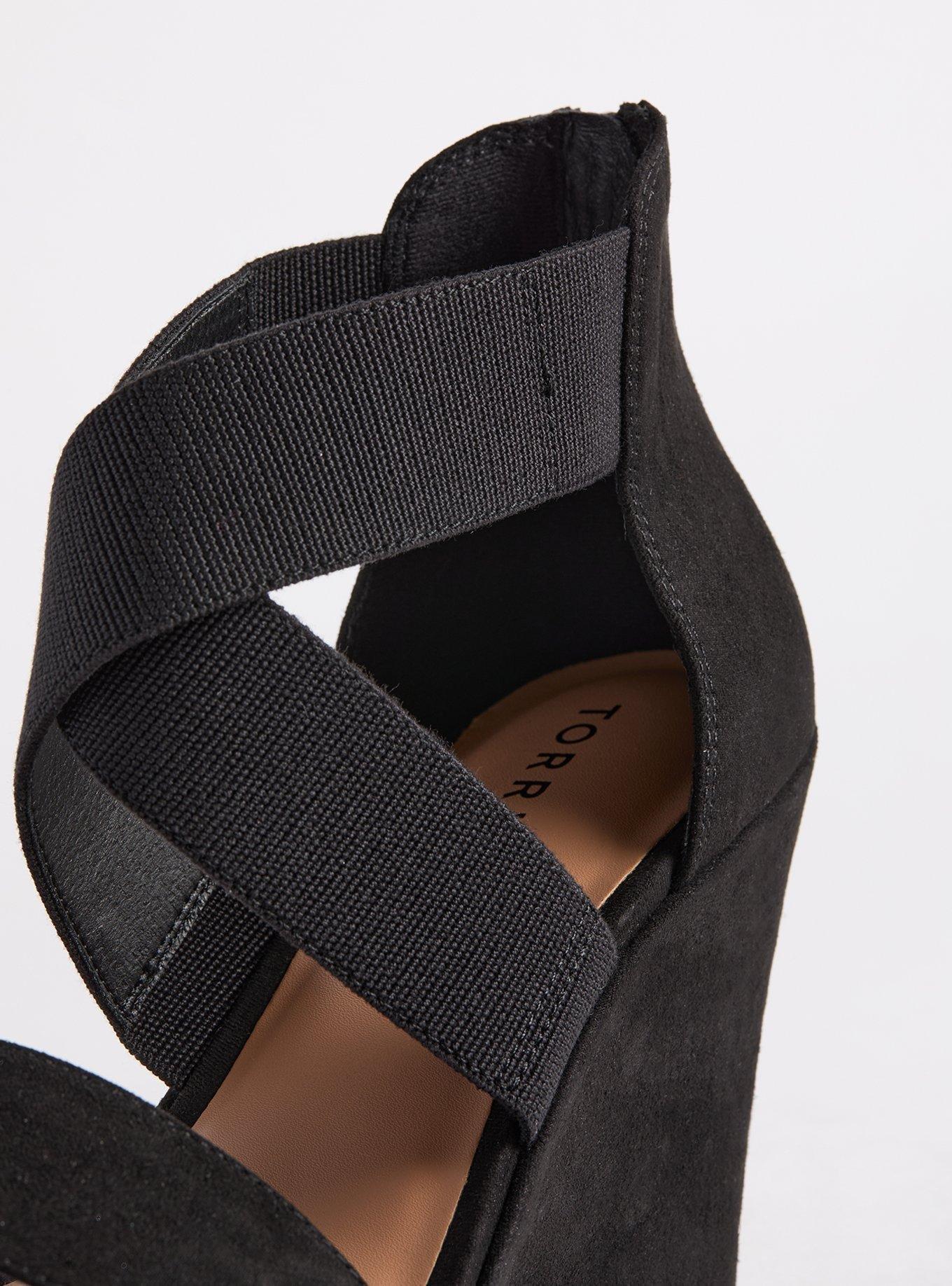Stretch Cross Band Platform Wedge (WW)