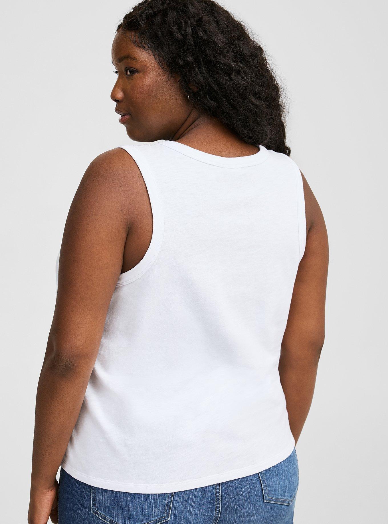 Heritage Slub High Neck Tank, BRIGHT WHITE, alternate