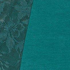 Plus Size Leakproof Cotton & Lace Mid-Rise Hipster Panty, JUNE BUG, swatch