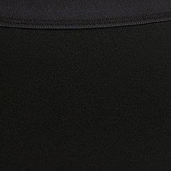 Plus Size Leakproof Cotton & Lace Mid-Rise Brief Panty, RICH BLACK, swatch