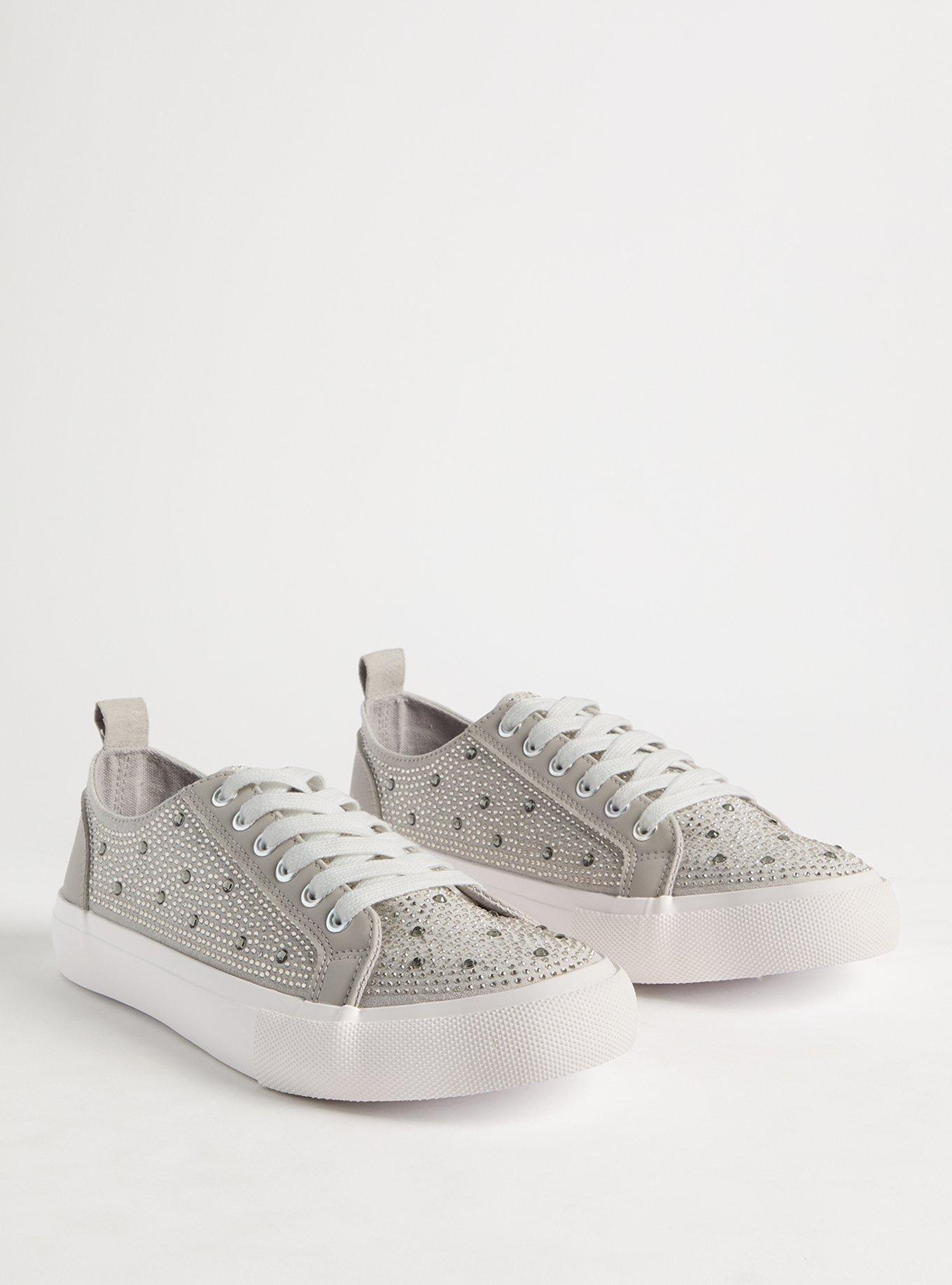 Embellished Lace-Up Sneaker (WW