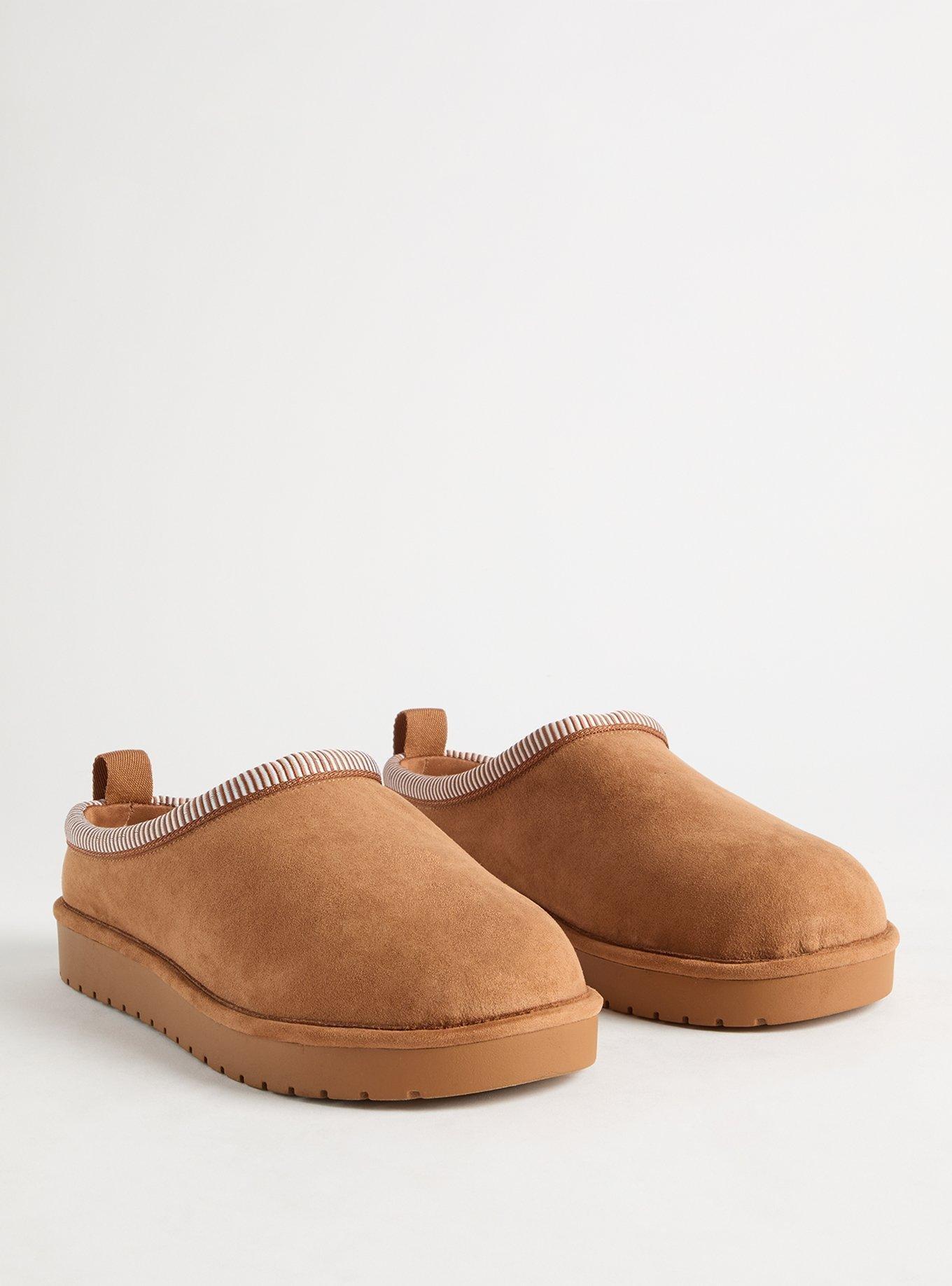 39 FREE PEOPLE Cozy Nova Flats In Rust 100% popular Sheepskin Suede Brown