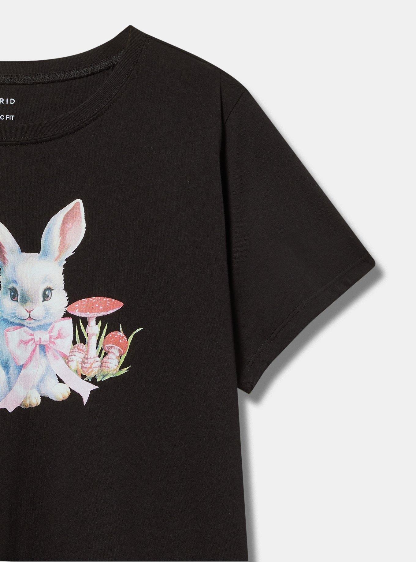 Bunny Classic Fit Cotton Jersey Crew Tee