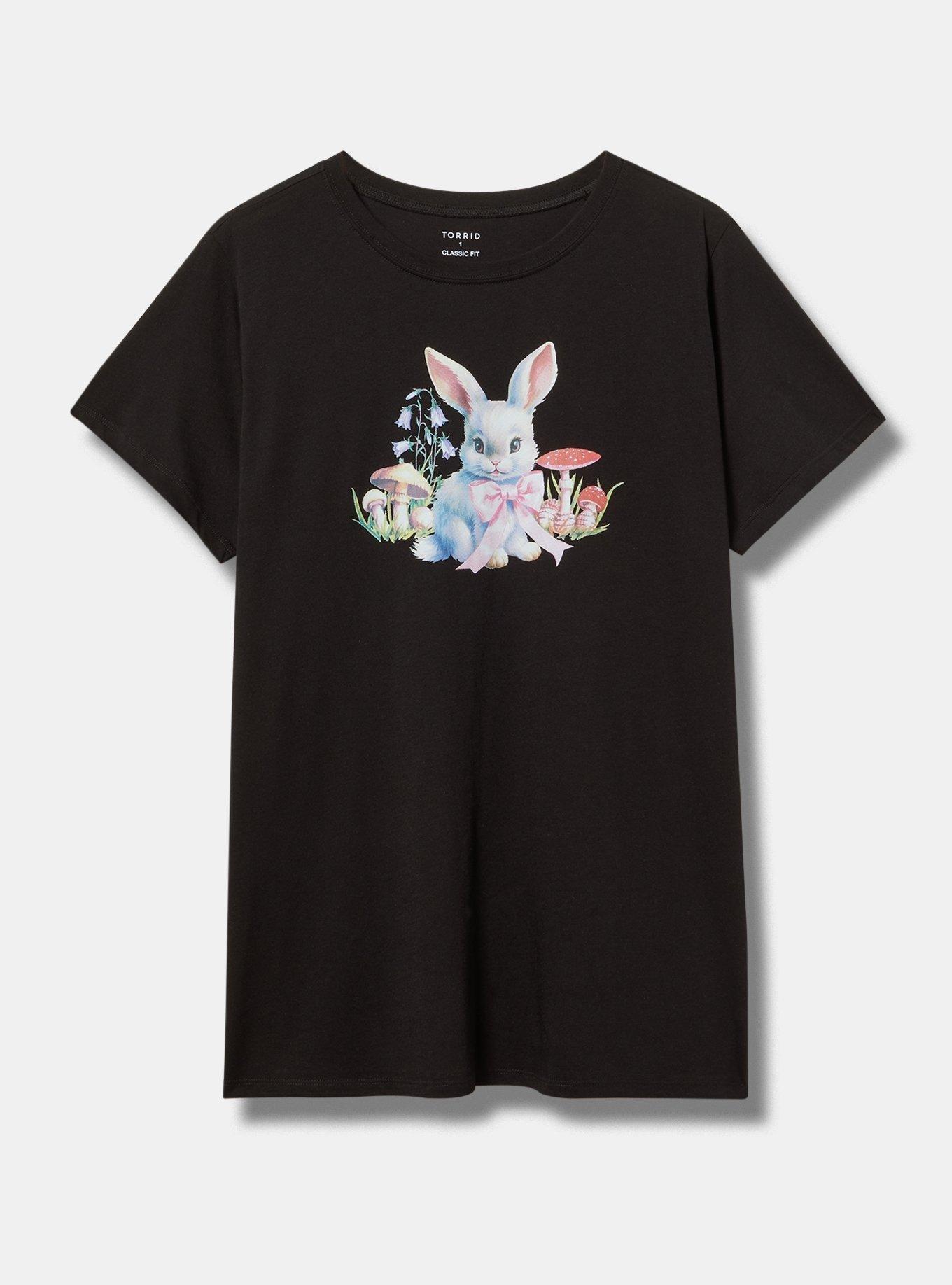 Bunny Classic Fit Cotton Jersey Crew Tee