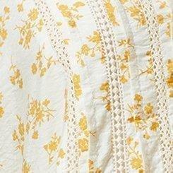 Relaxed Peasant Top, LIGHT YELLOW FLORAL, swatch