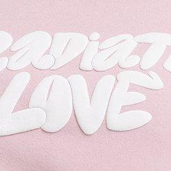 Radiate Love Classic Fit Cozy Fleece Raglan Sweatshirt , BLEACHED MAUVE, swatch