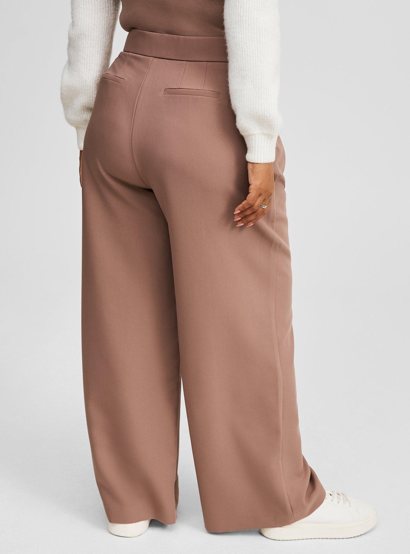 Wide Leg Tailored Twill Pant