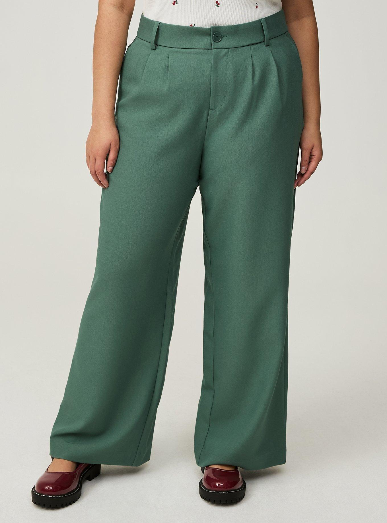 Wide Leg Tailored Twill Pant