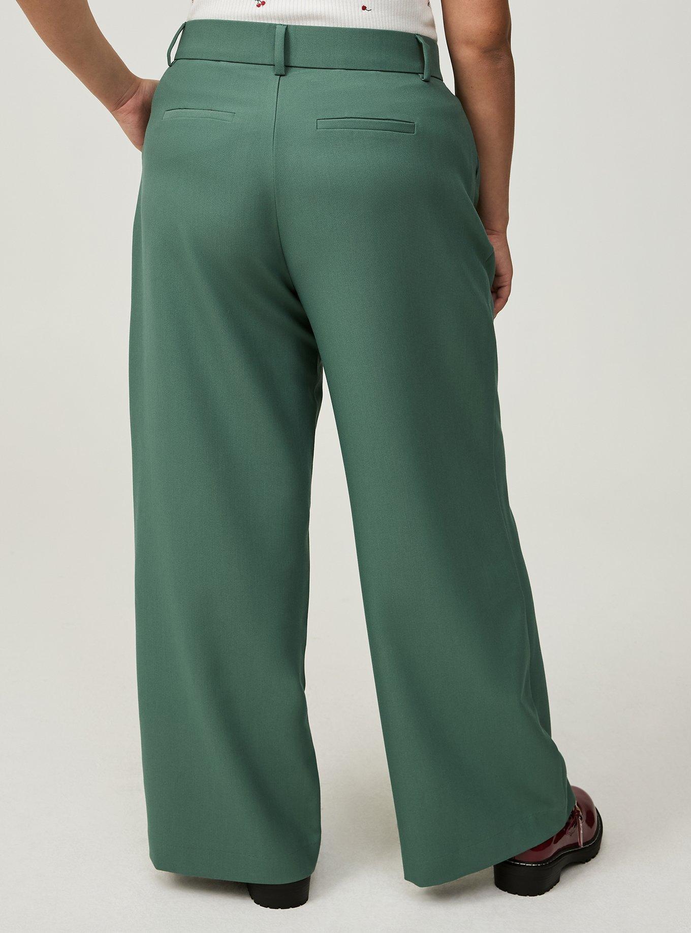 Wide Leg Tailored Twill Pant