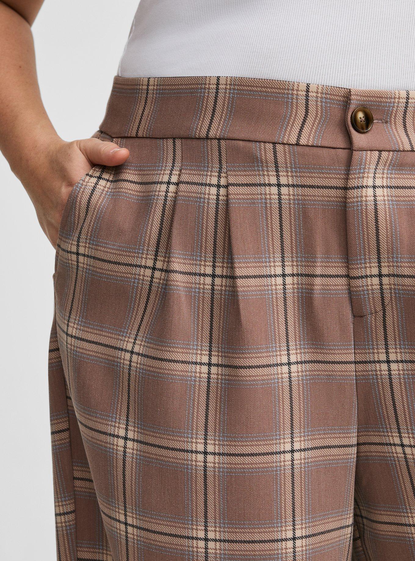 Wide Leg Tailored Twill Pant