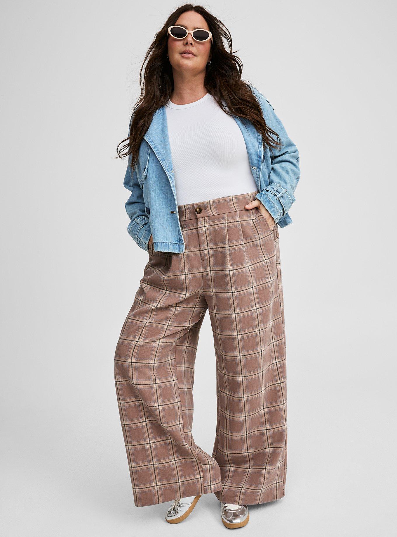 Wide Leg Tailored Twill Pant