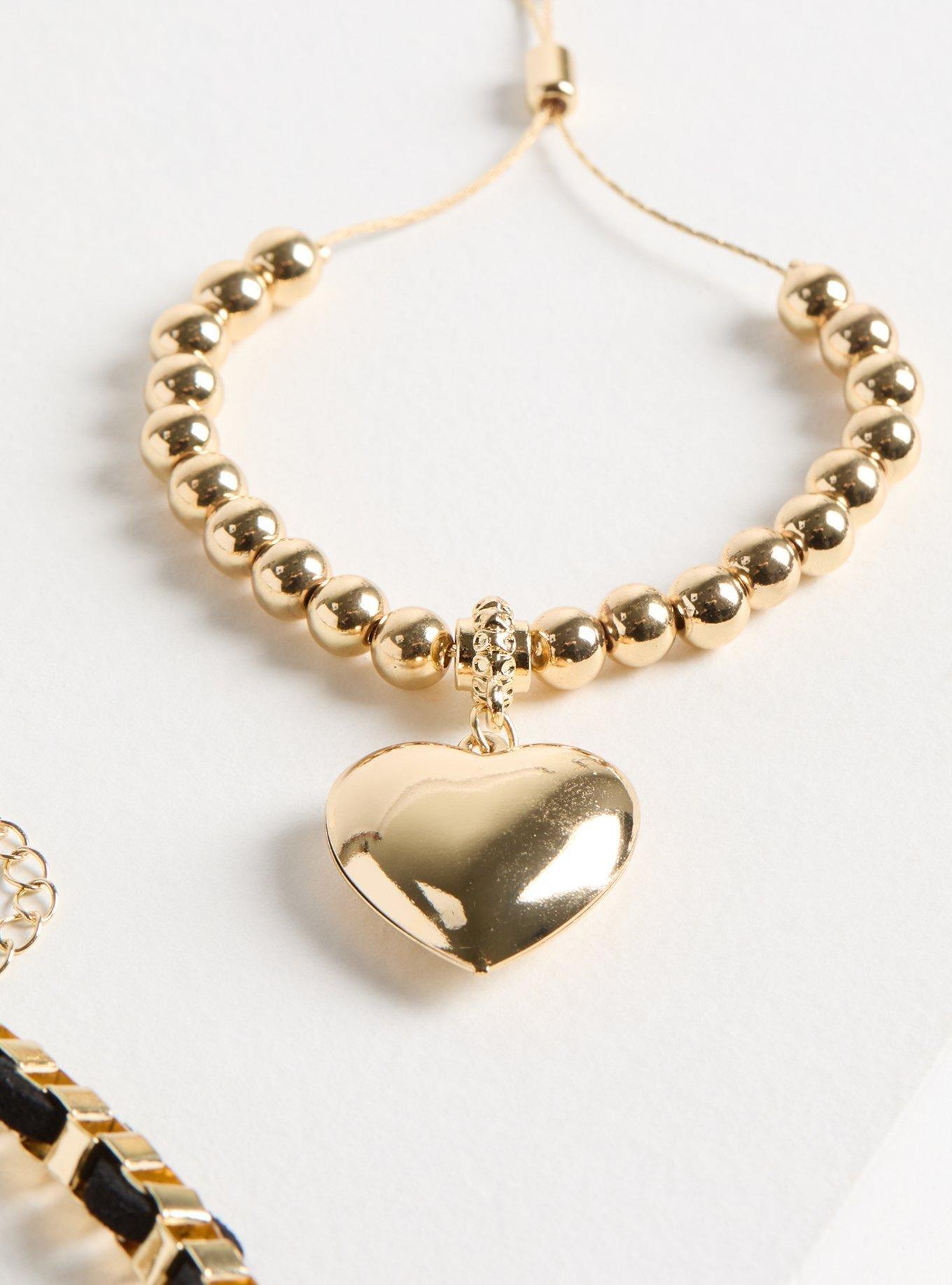 Heart Pull Clasp Bracelet