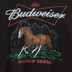 Budweiser Classic Fit Tee, DEEP BLACK, swatch