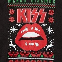 Plus Size Kiss Classic Fit Ringer Tee, DEEP BLACK, swatch
