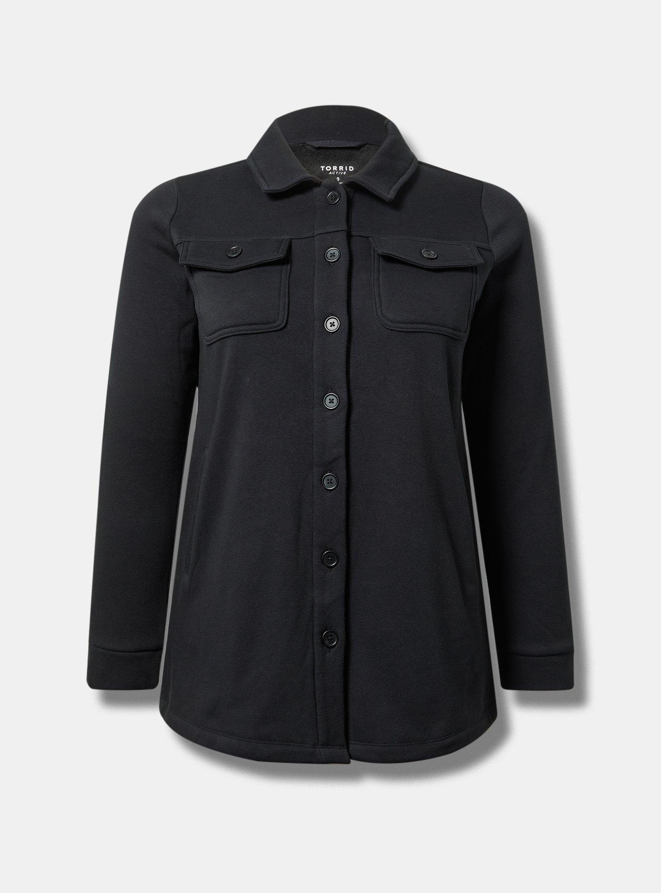 Brushed Fleece Active Shacket