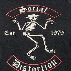 Plus Size Social Distortion Classic Fit Hoodie, DEEP BLACK, swatch