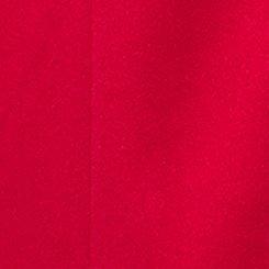 Plus Size Fit & Flare Faux Fur Collar Coat, JESTER RED, swatch