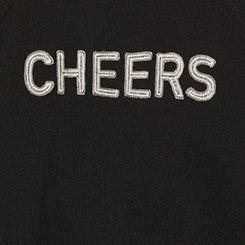 Cheers Classic Fit Raglan Sweatshirt, DEEP BLACK, swatch