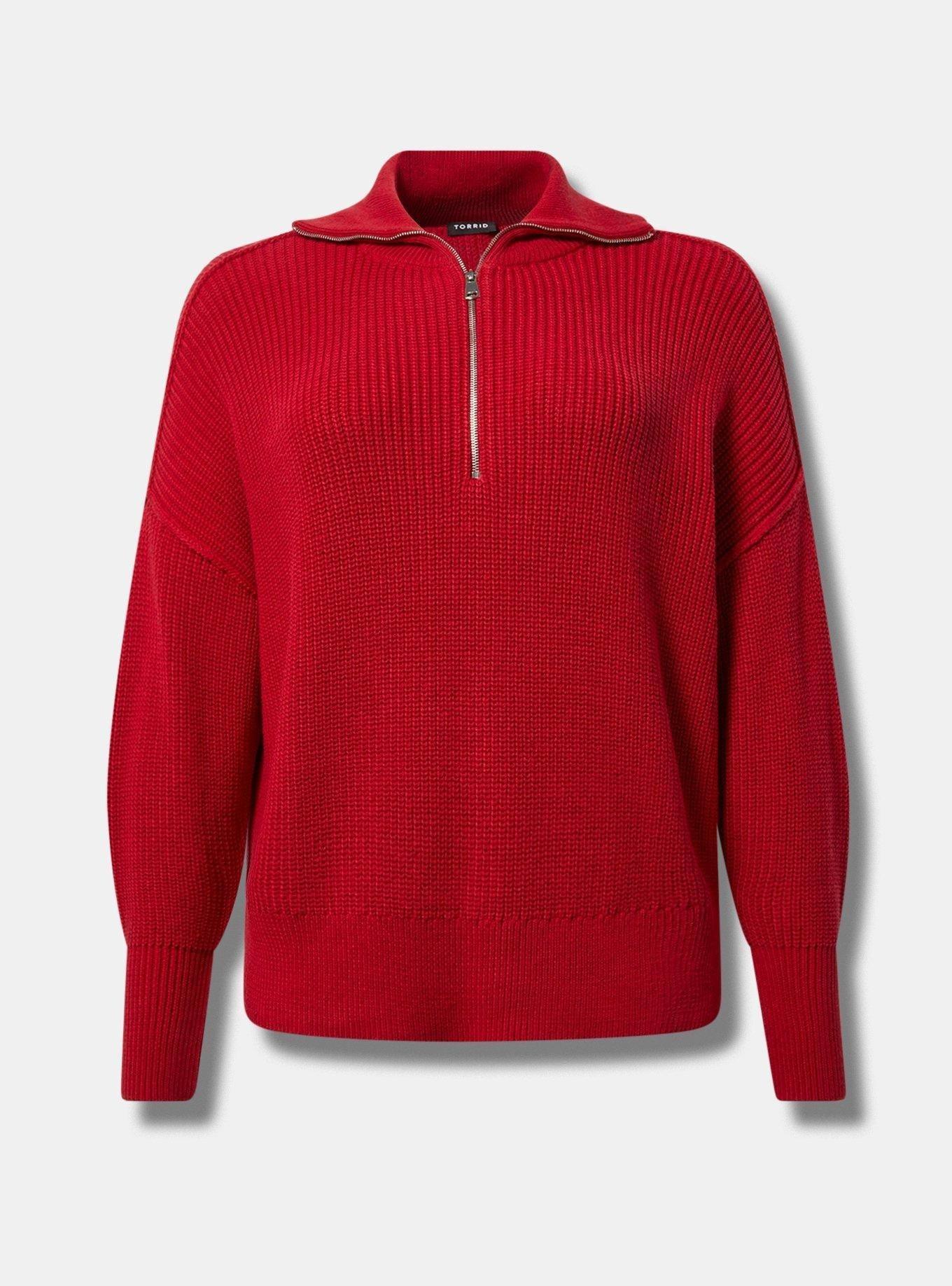 Quarter Zip Pullover Sweater