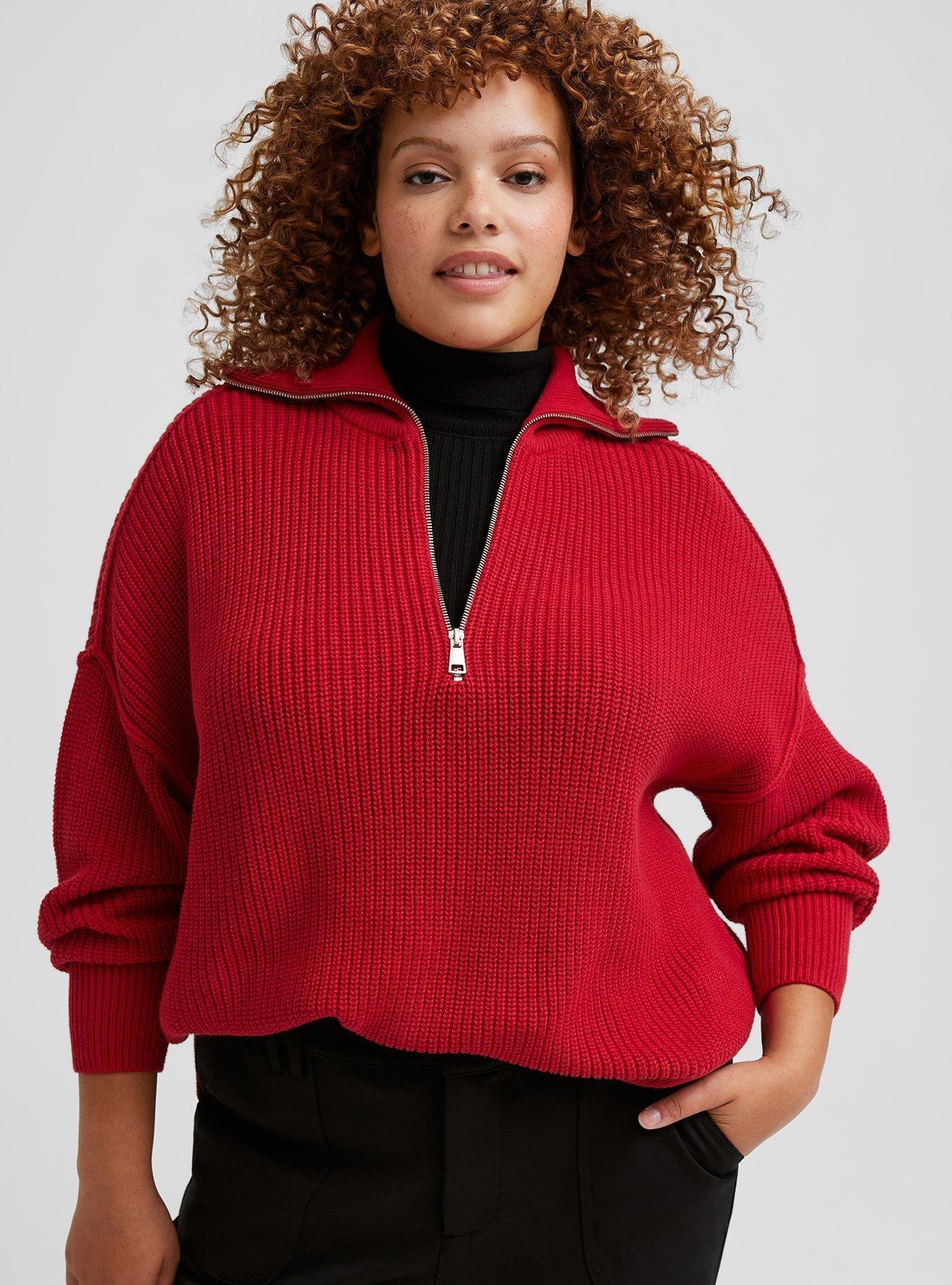 Quarter Zip Pullover Sweater