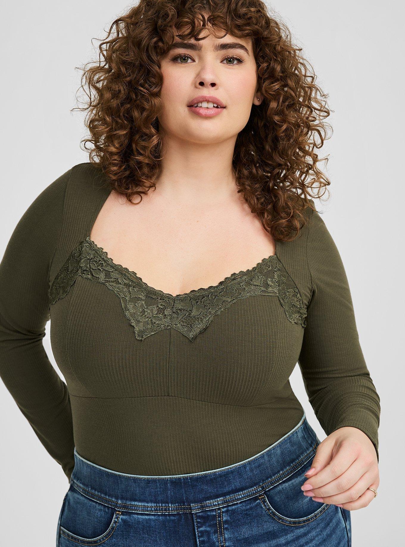 Super Soft Ribbed Sweetheart Top