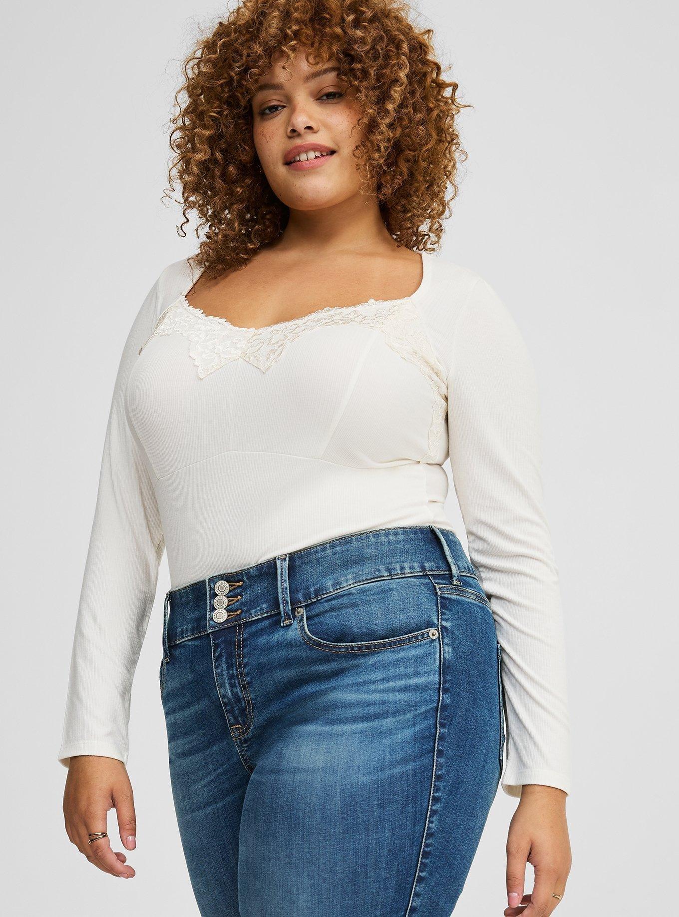 Super Soft Ribbed Sweetheart Top
