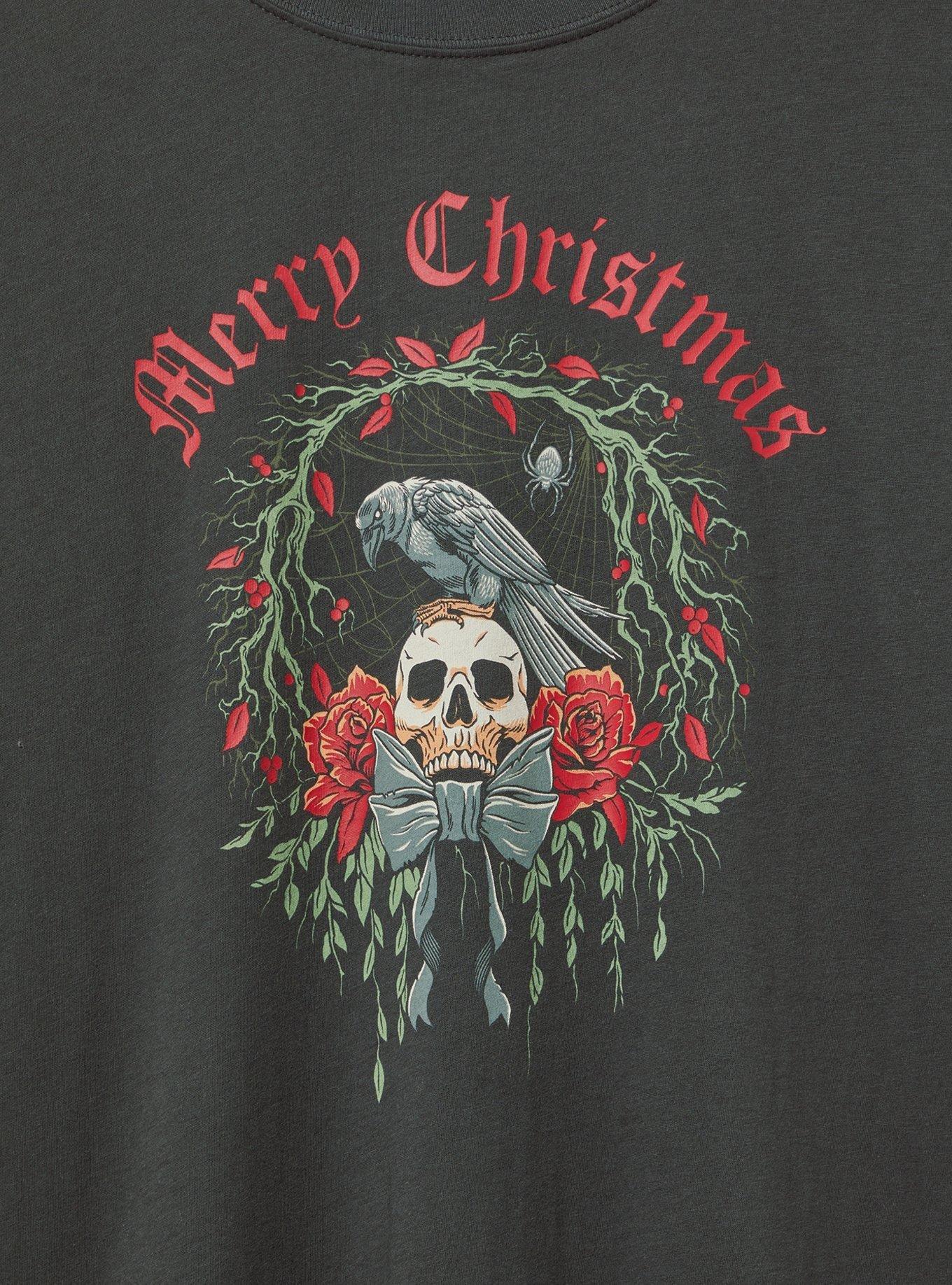 Merry Christmas Classic Fit Tee, VINTAGE BLACK, alternate