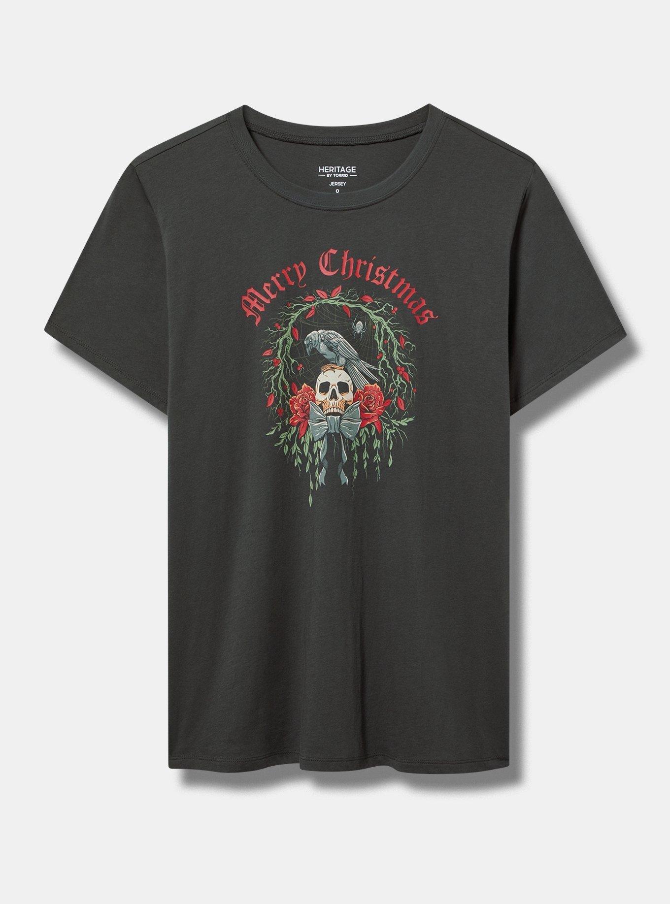 Merry Christmas Classic Fit Tee, VINTAGE BLACK, hi-res