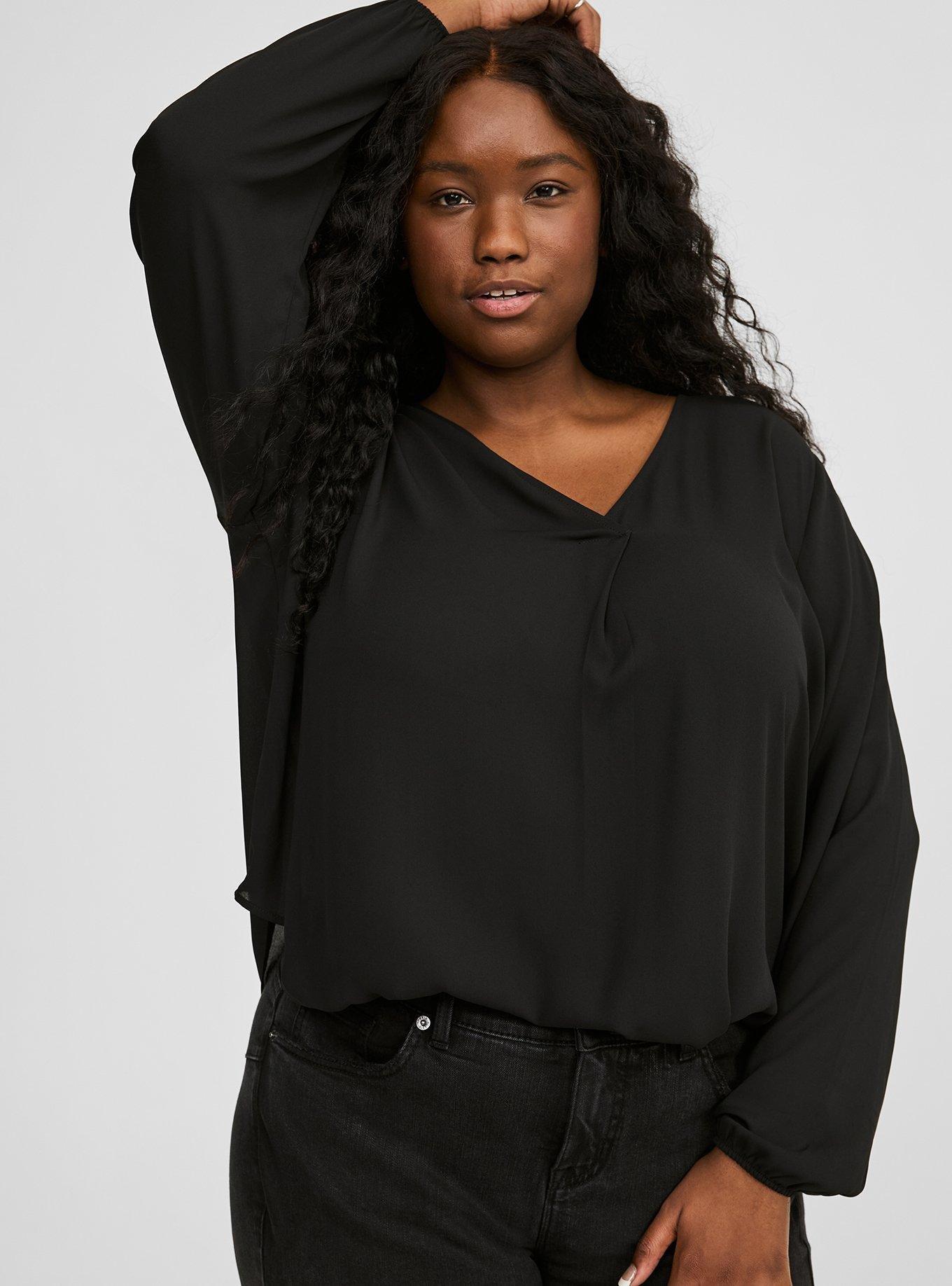 H&M Seersucker Pullover Blouse | The Shops at Willow Bend H&M Seersucker Pullover Blouse | The Shops at Willow Bend