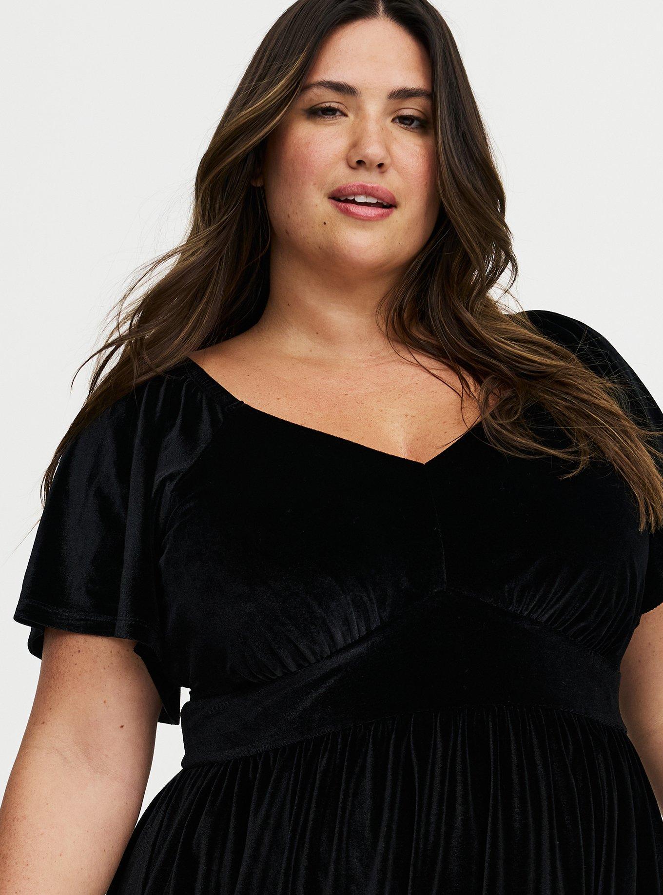 Flutter Sleeve Surplice Maxi Dress