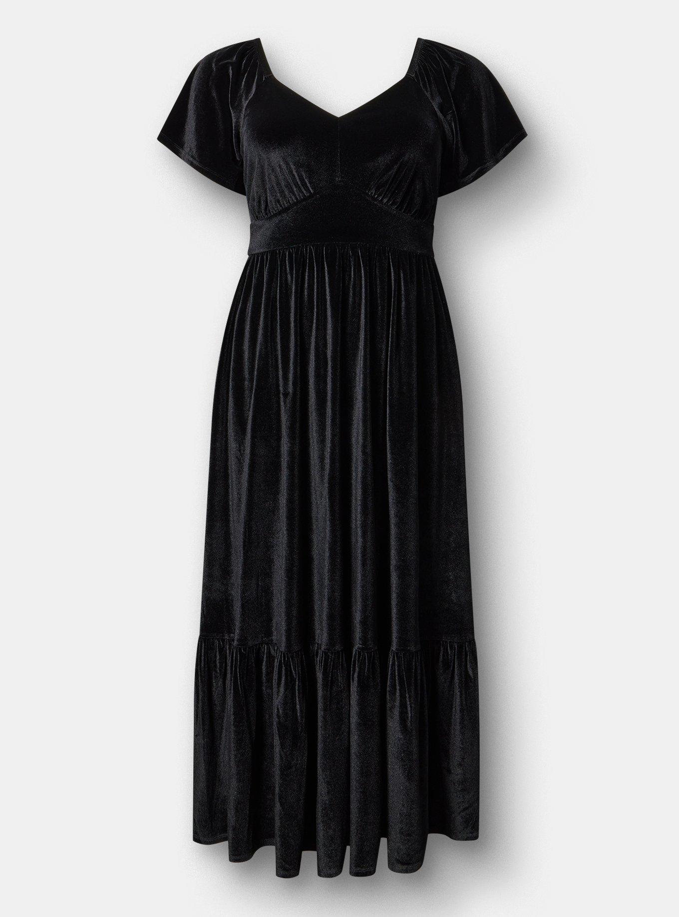 Plus Size - Flutter Sleeve Surplice Maxi Dress - Torrid