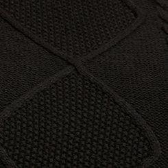 Cable Knit Crew Sweater Dress, DEEP BLACK, swatch