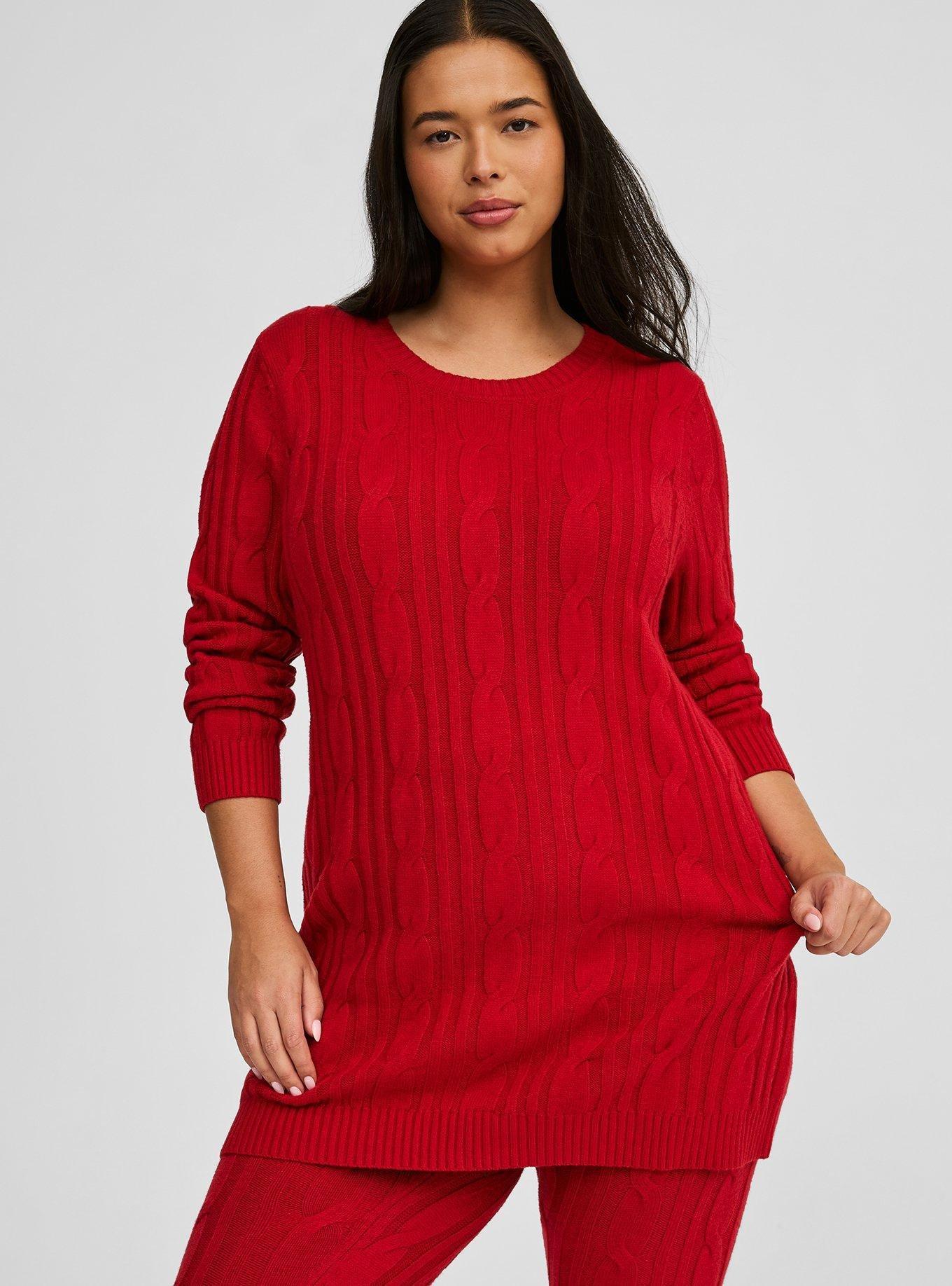 Cable Lounge Sweater Tunic