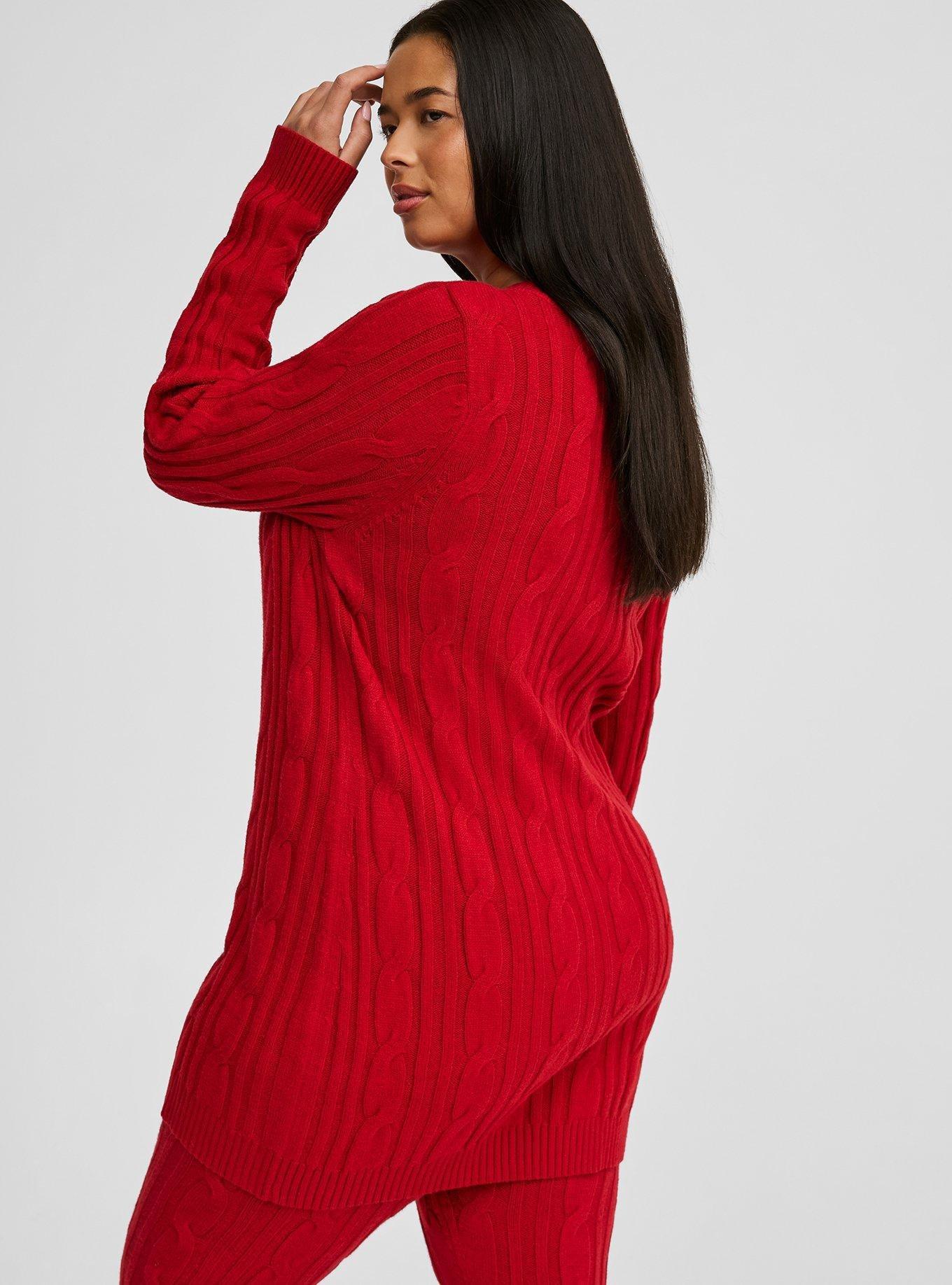 Cable Lounge Sweater Tunic