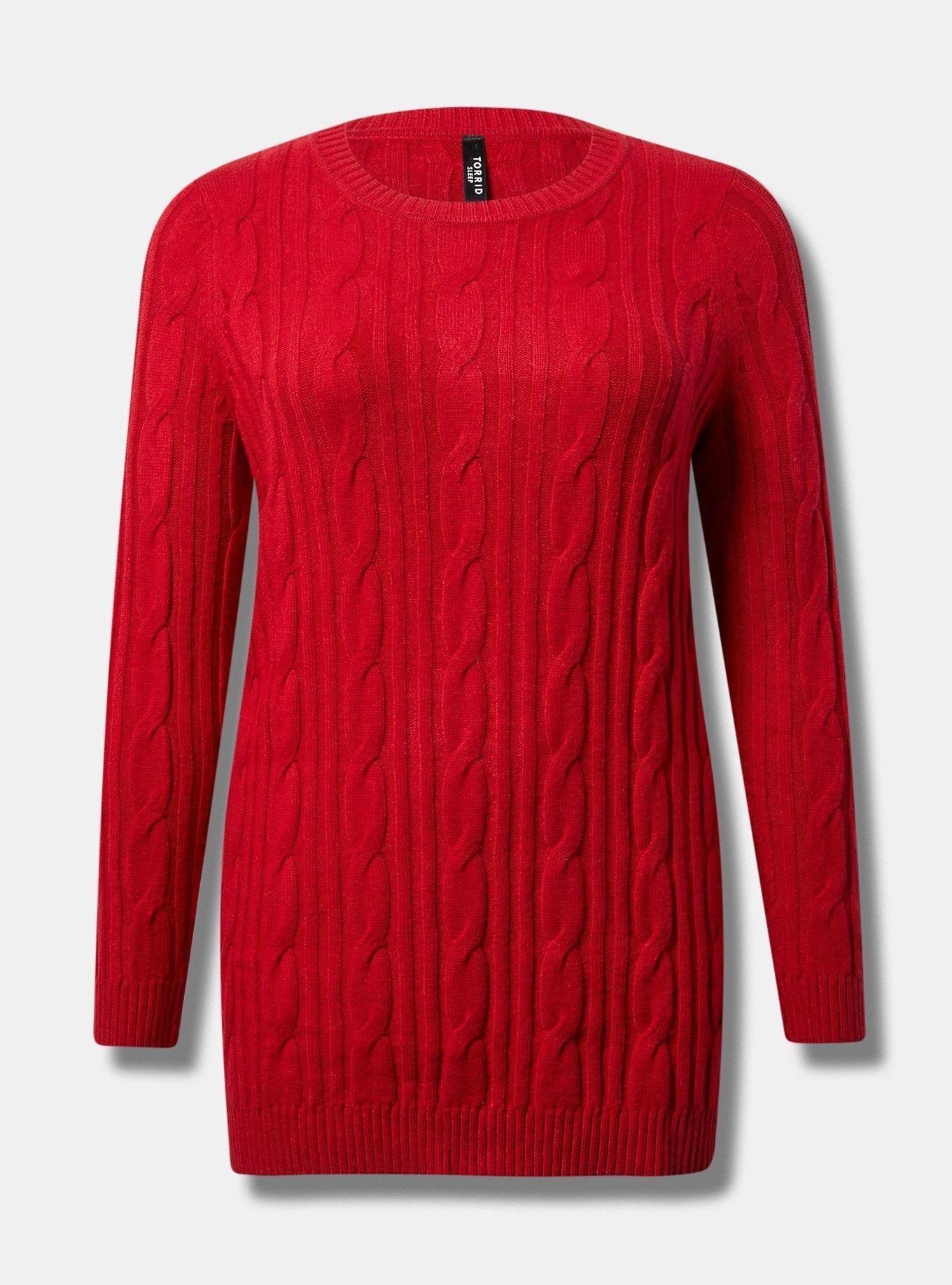 Cable Lounge Sweater Tunic