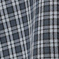 Skater Button-Front Mini Skirt, INGRID PLAID GREY, swatch