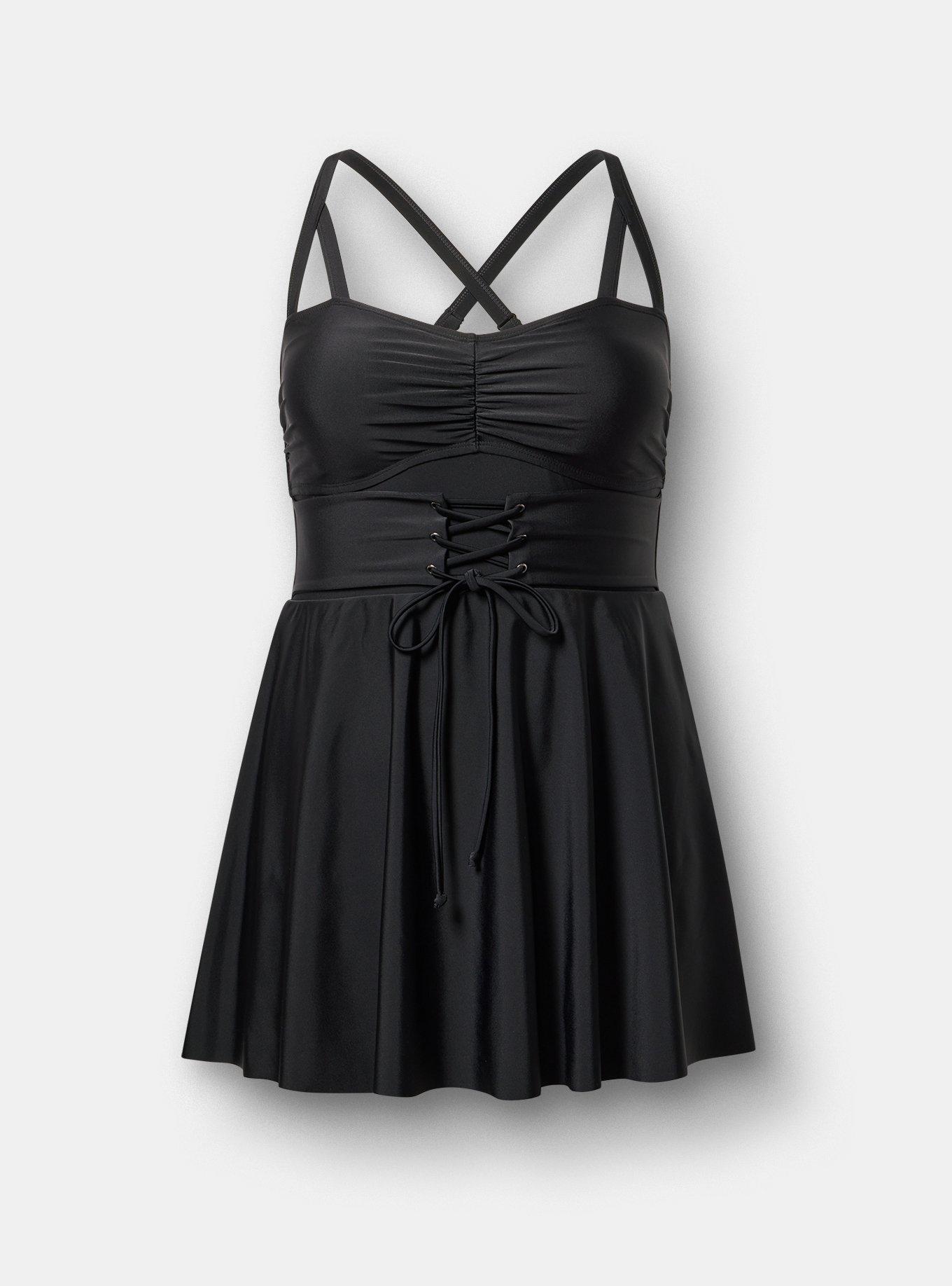 Plus Size - Wireless Corset Swim Dress - Torrid