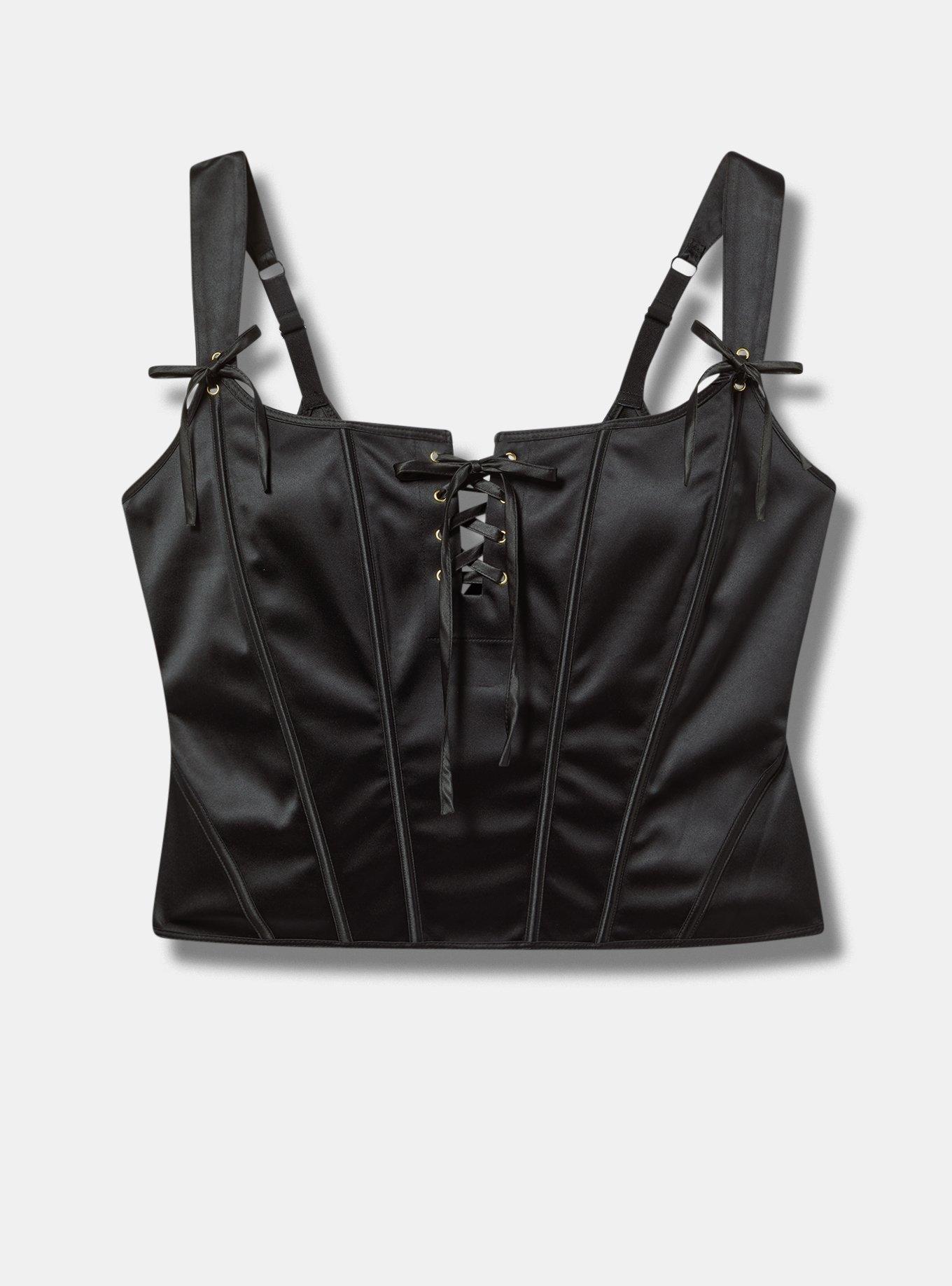 Plus Size - Lace Up Wireless Corset - Torrid