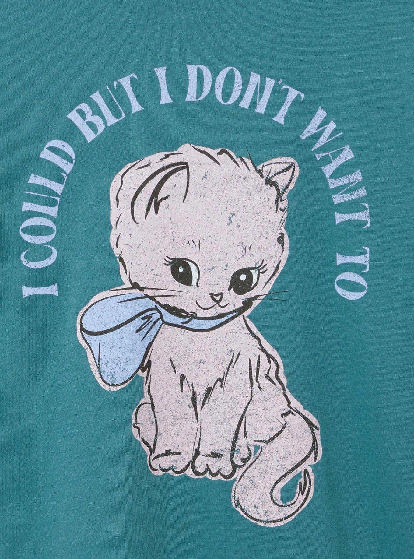 I Could Kitty Classic Fit Cotton Short Sleeve Crew Tee