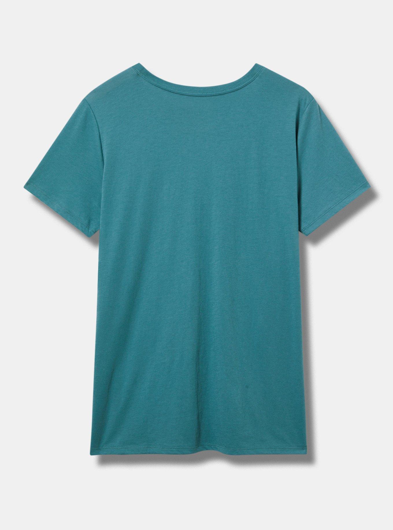 I Could Kitty Classic Fit Cotton Short Sleeve Crew Tee, HYDRO TEAL, alternate