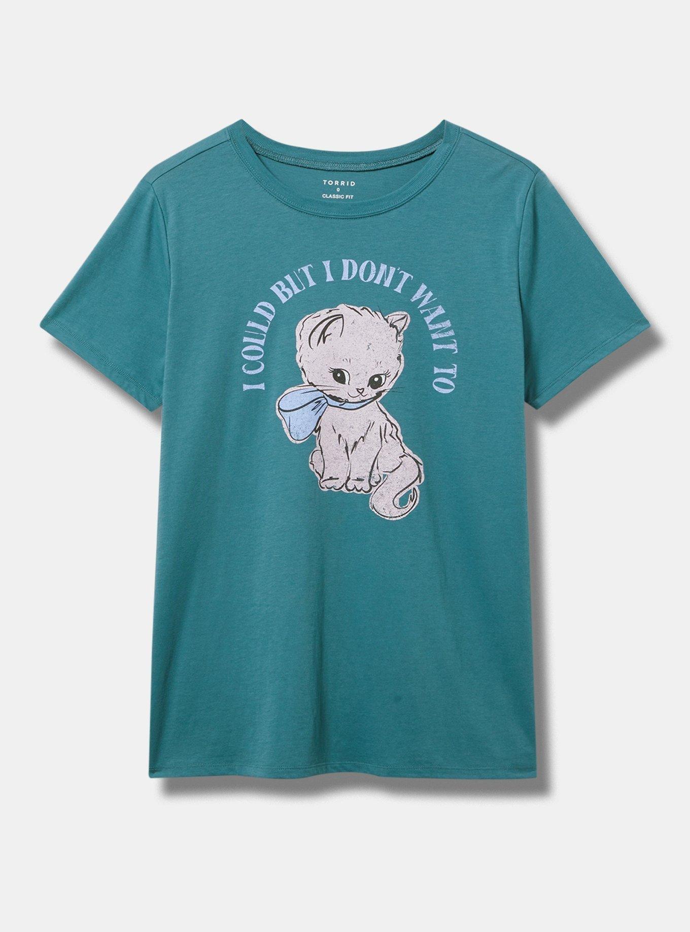 I Could Kitty Classic Fit Cotton Short Sleeve Crew Tee