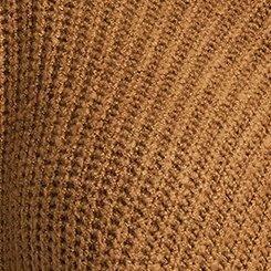 Chunky Ribbed Poncho Sweater, WINTER CAMEL, swatch