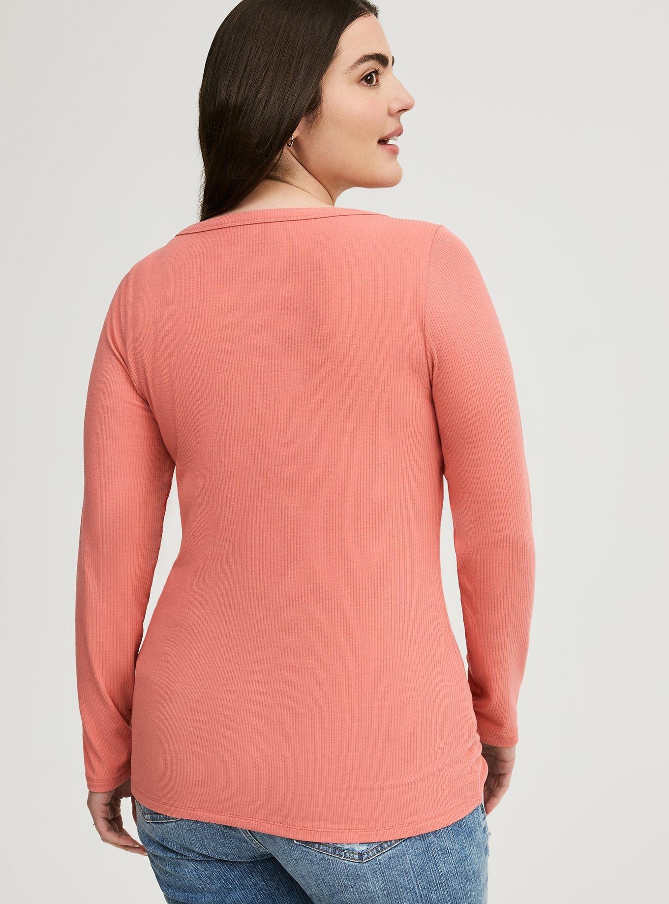Ribbed V-Neck Top