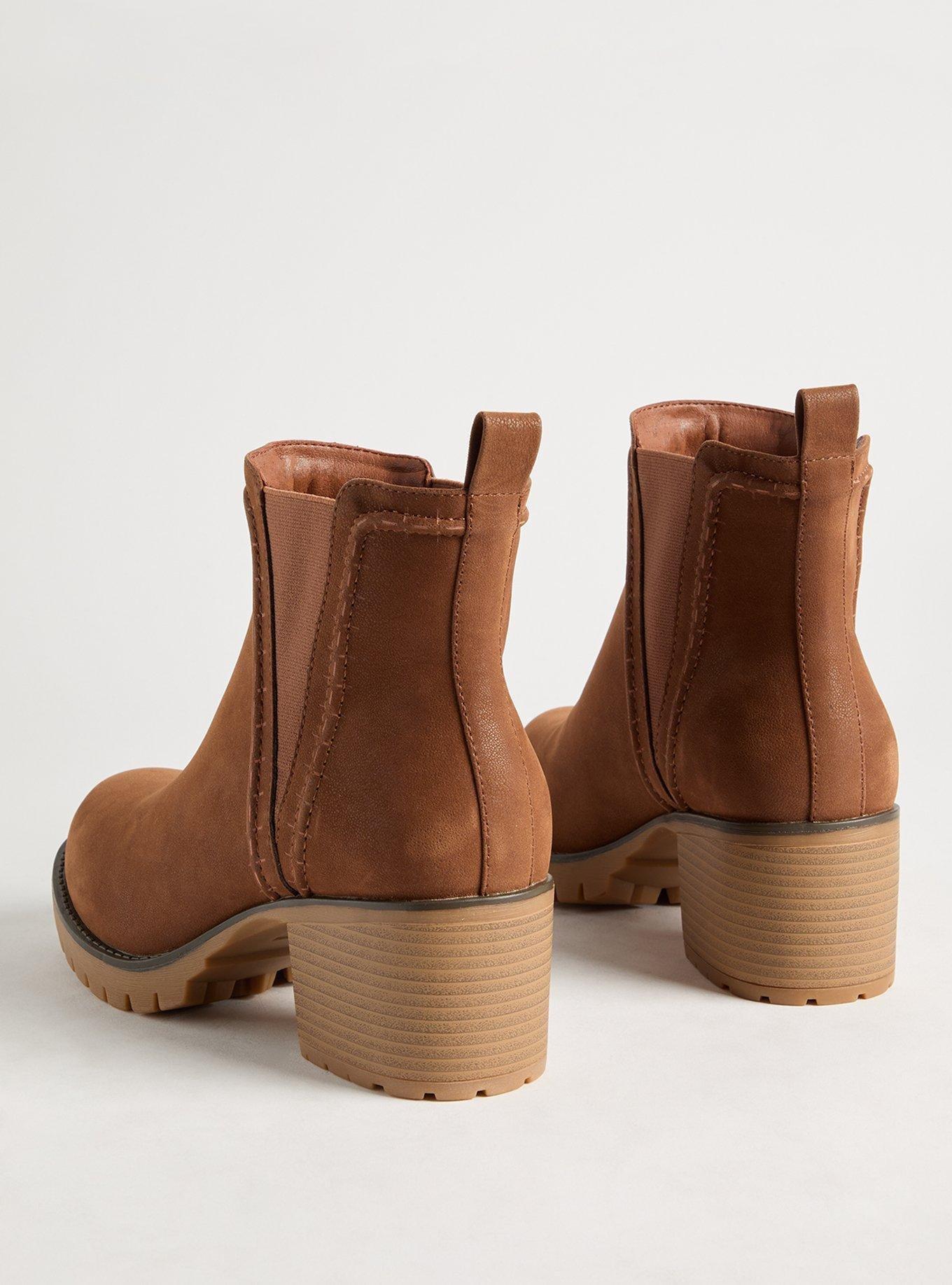 Lug Heeled Chelsea Bootie