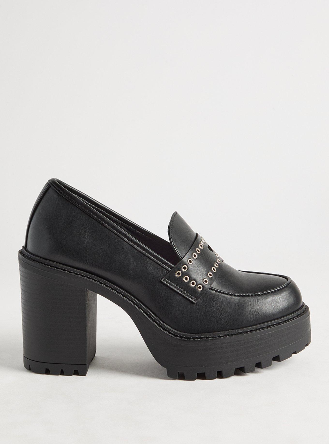 Platform Grommet Loafer (WW)