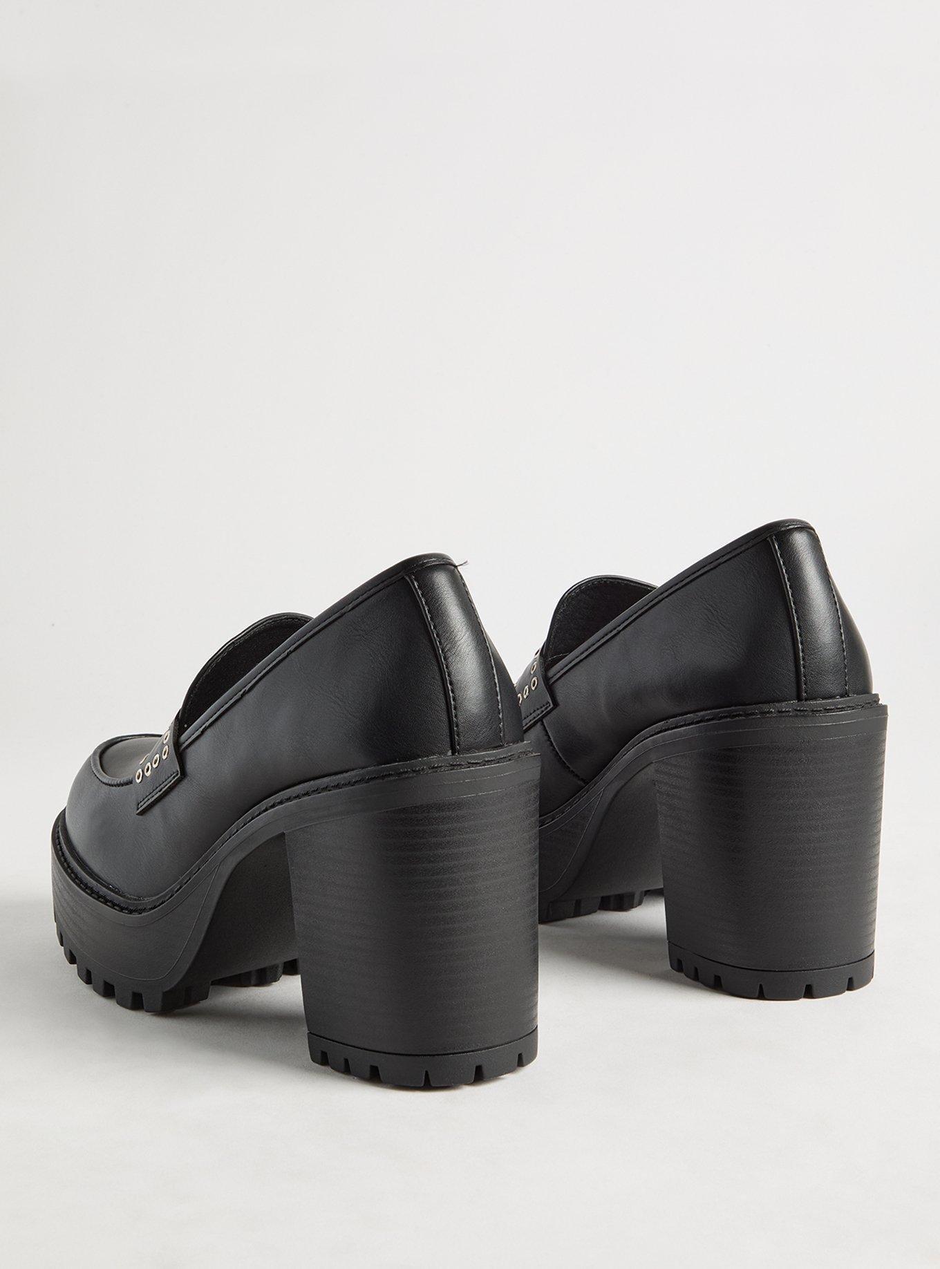 Platform Grommet Loafer (WW)