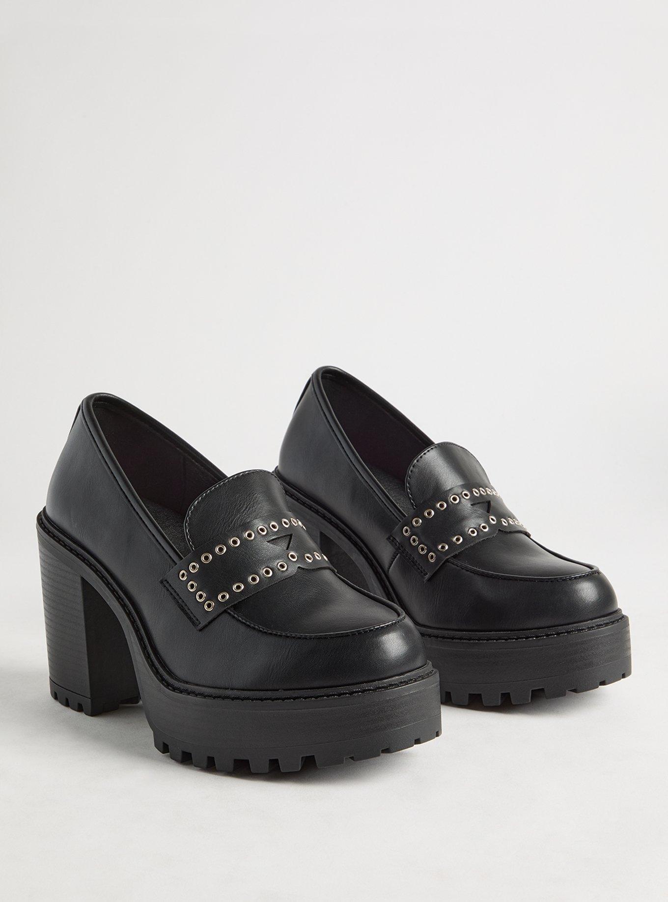 Platform Grommet Loafer (WW)