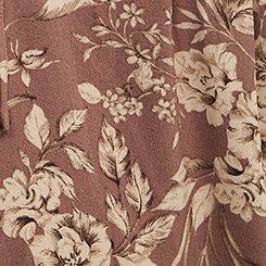 Peasant-Sleeve Pintuck Blouse, CHIC FLORAL DEEP TAUPE, swatch