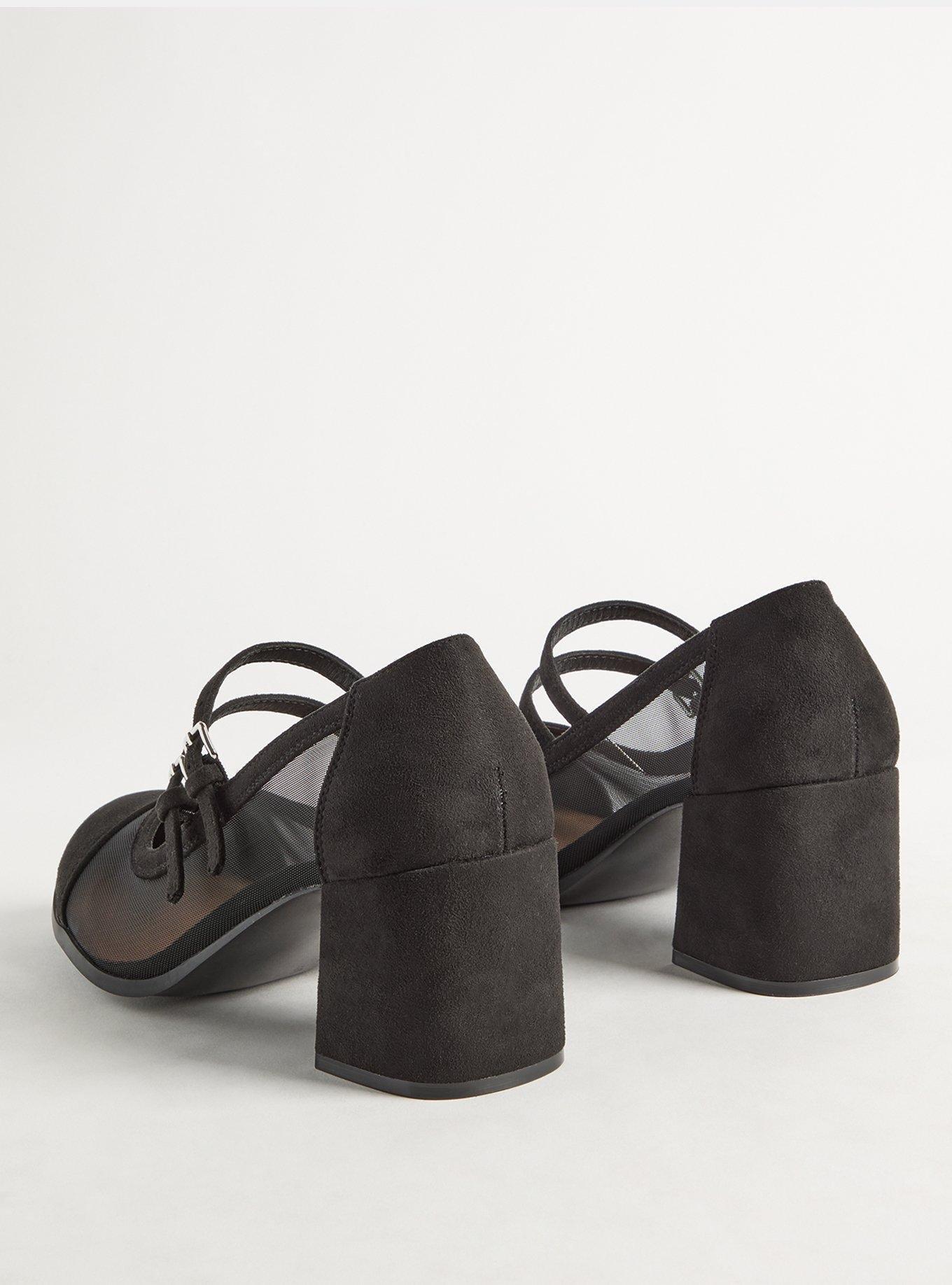 Double Strap Mesh Heel (WW)