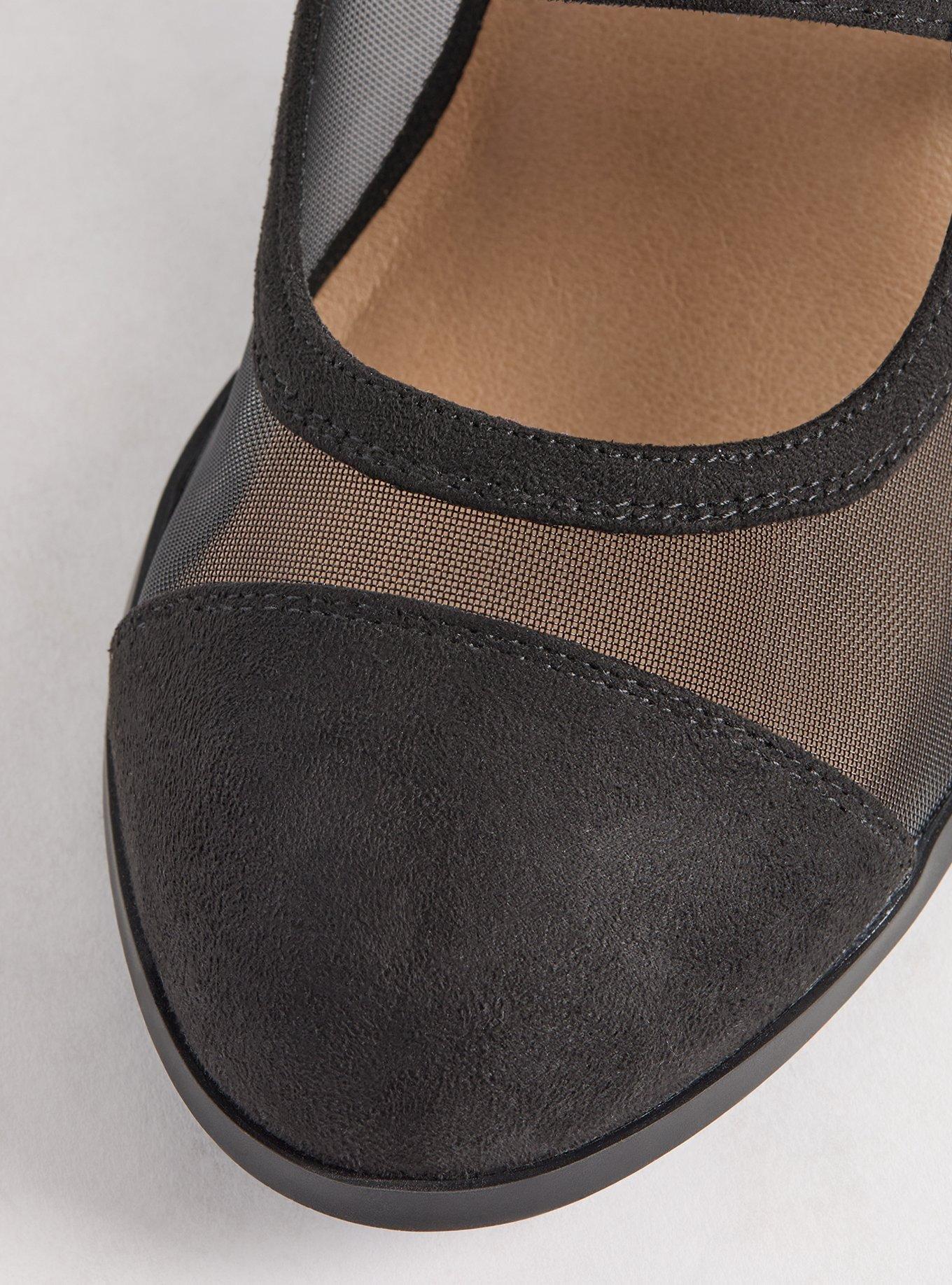 Double Strap Mesh Heel (WW)